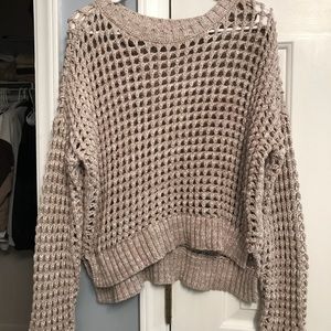 Express open knit sweater